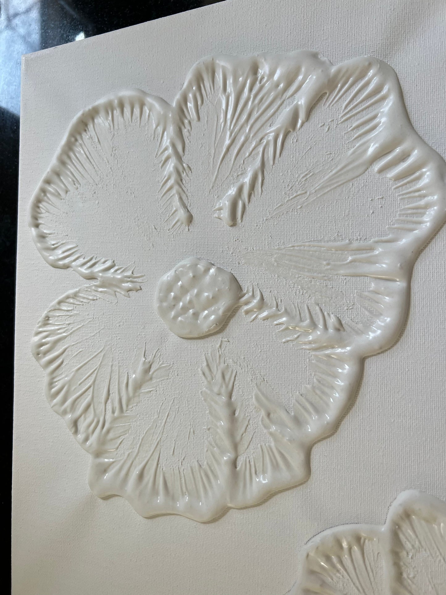Flower textured art