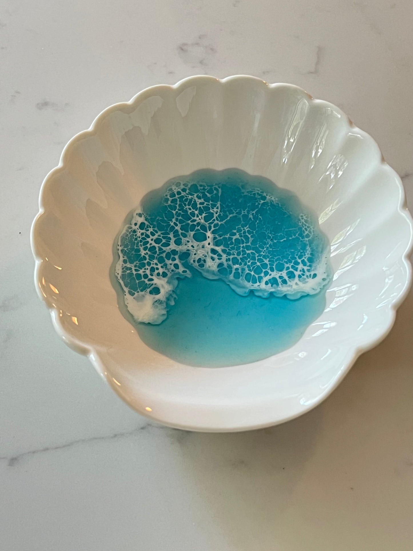 Sea shell ocean trinket dish