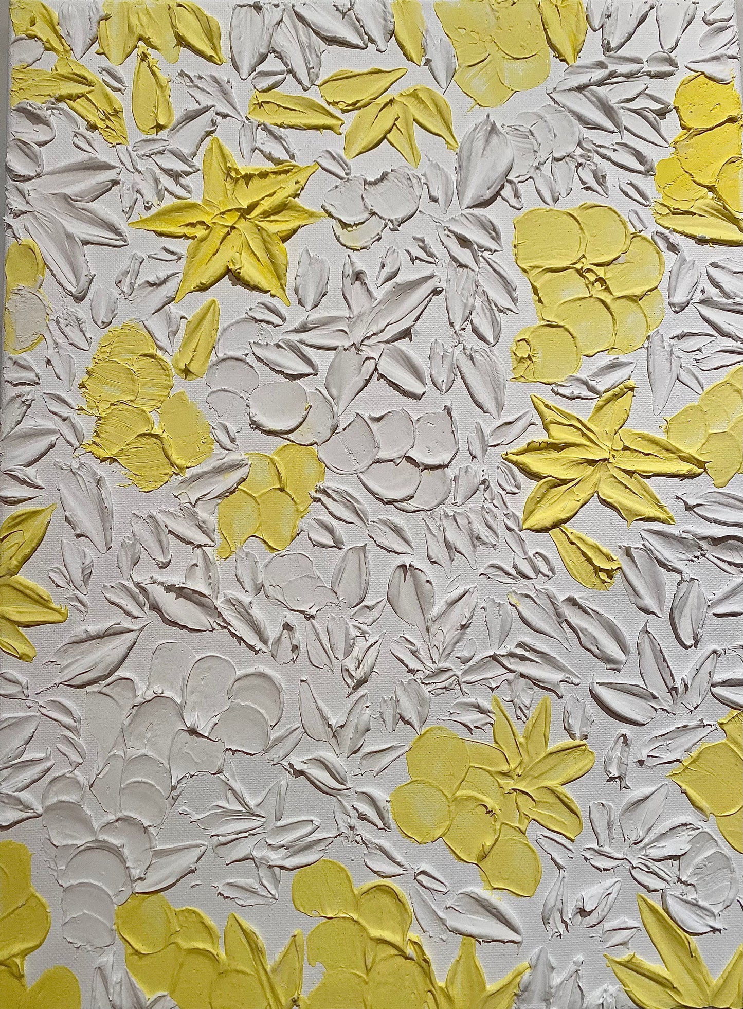 Floral textured art
