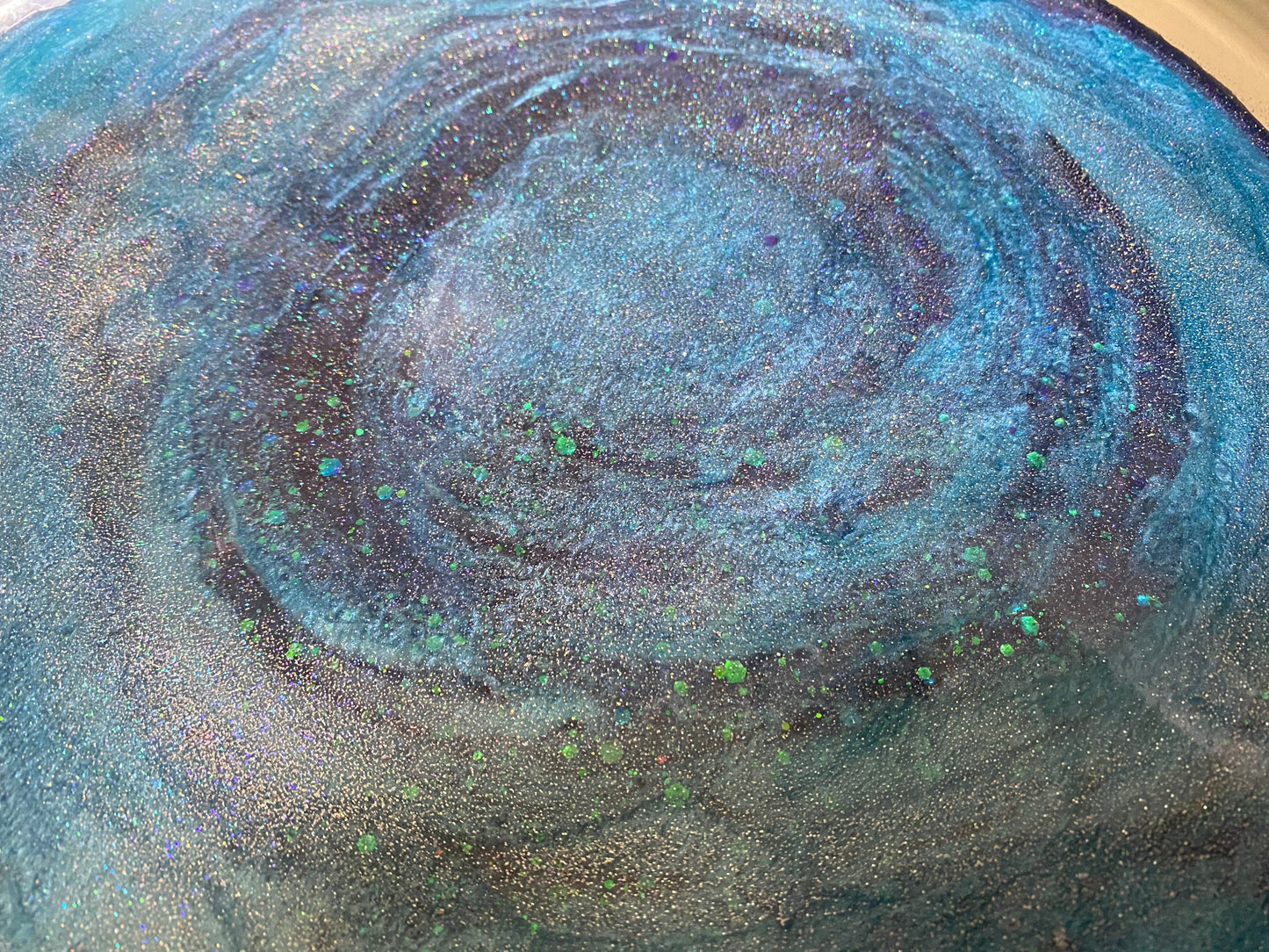 Stainless steel galaxy tray.