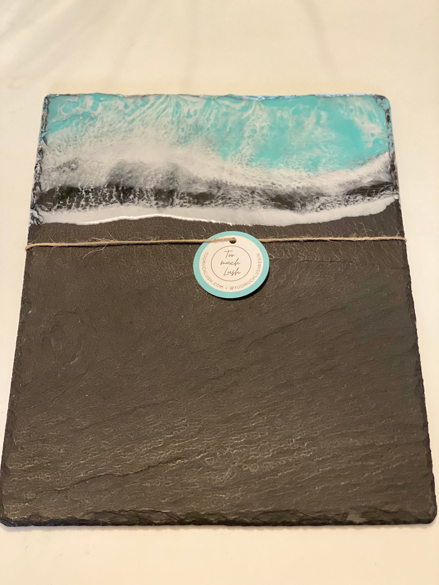Ocean 🌊 slate cheese board. 🧀
