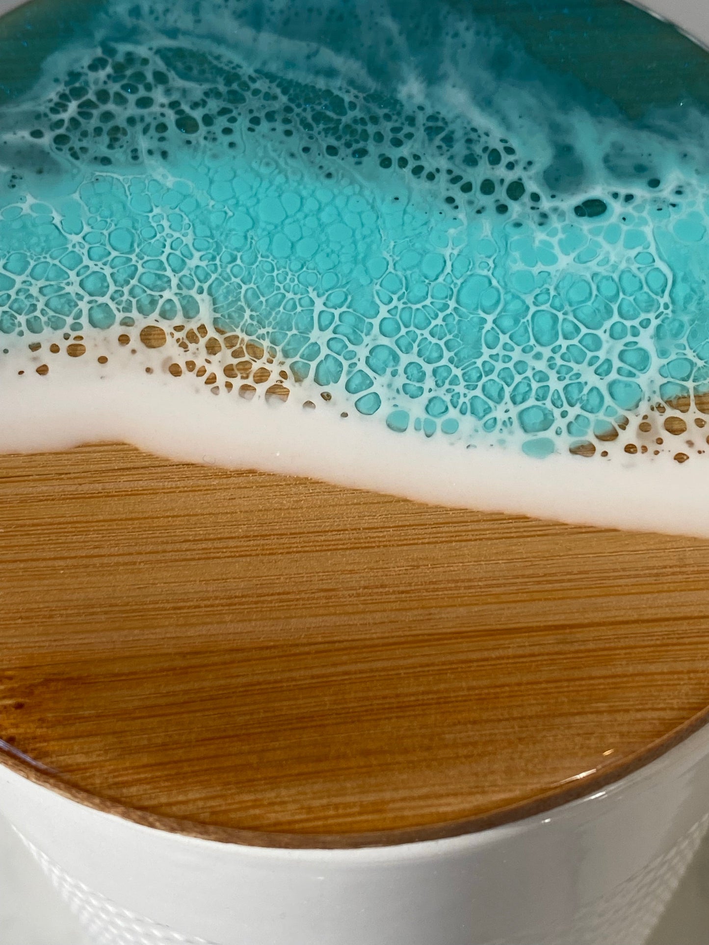 Ceramic ocean resin canister.