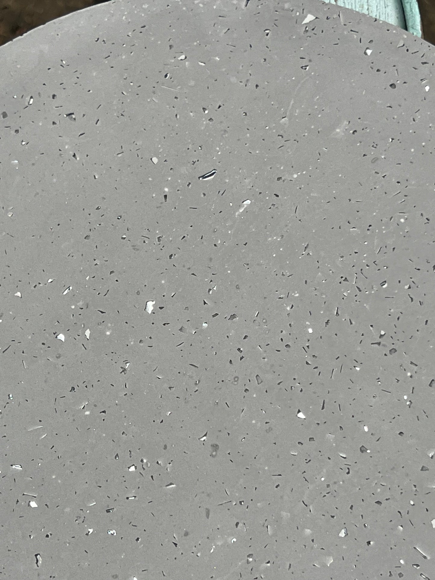 Grey tray with terrazzo mirror flecks