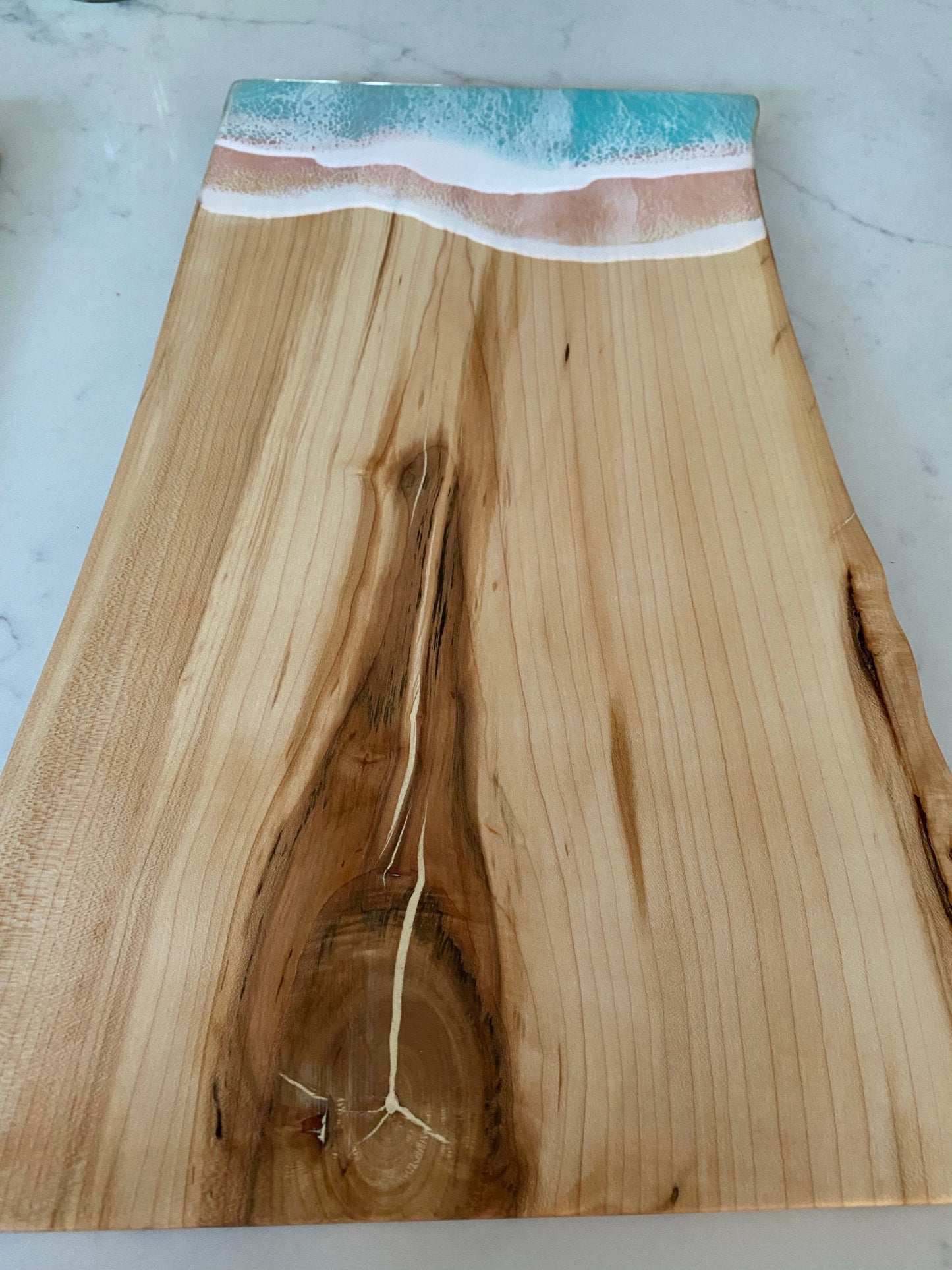 Blush and teal ocean 🌊 charcuterie board.