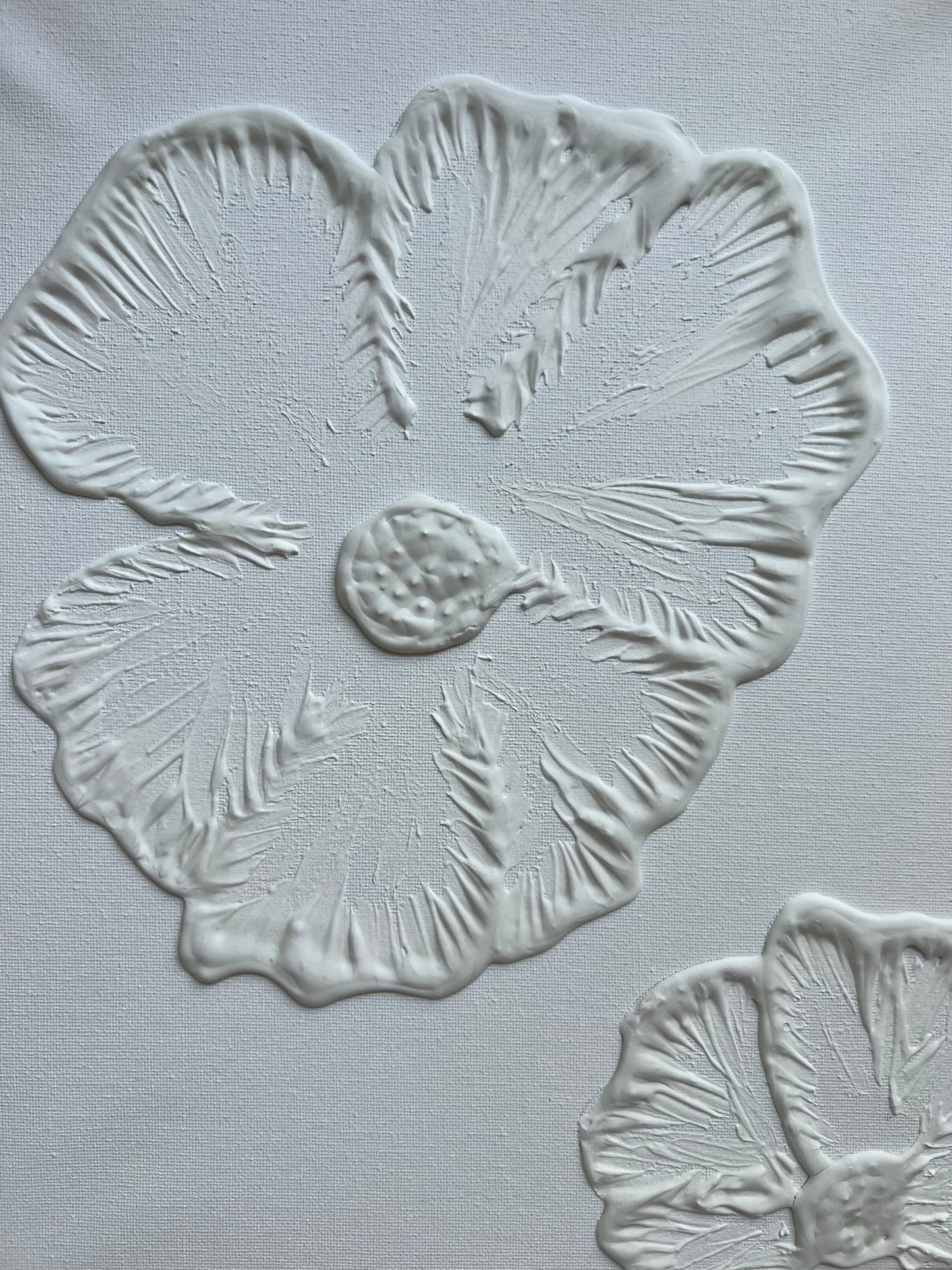 Flower textured art