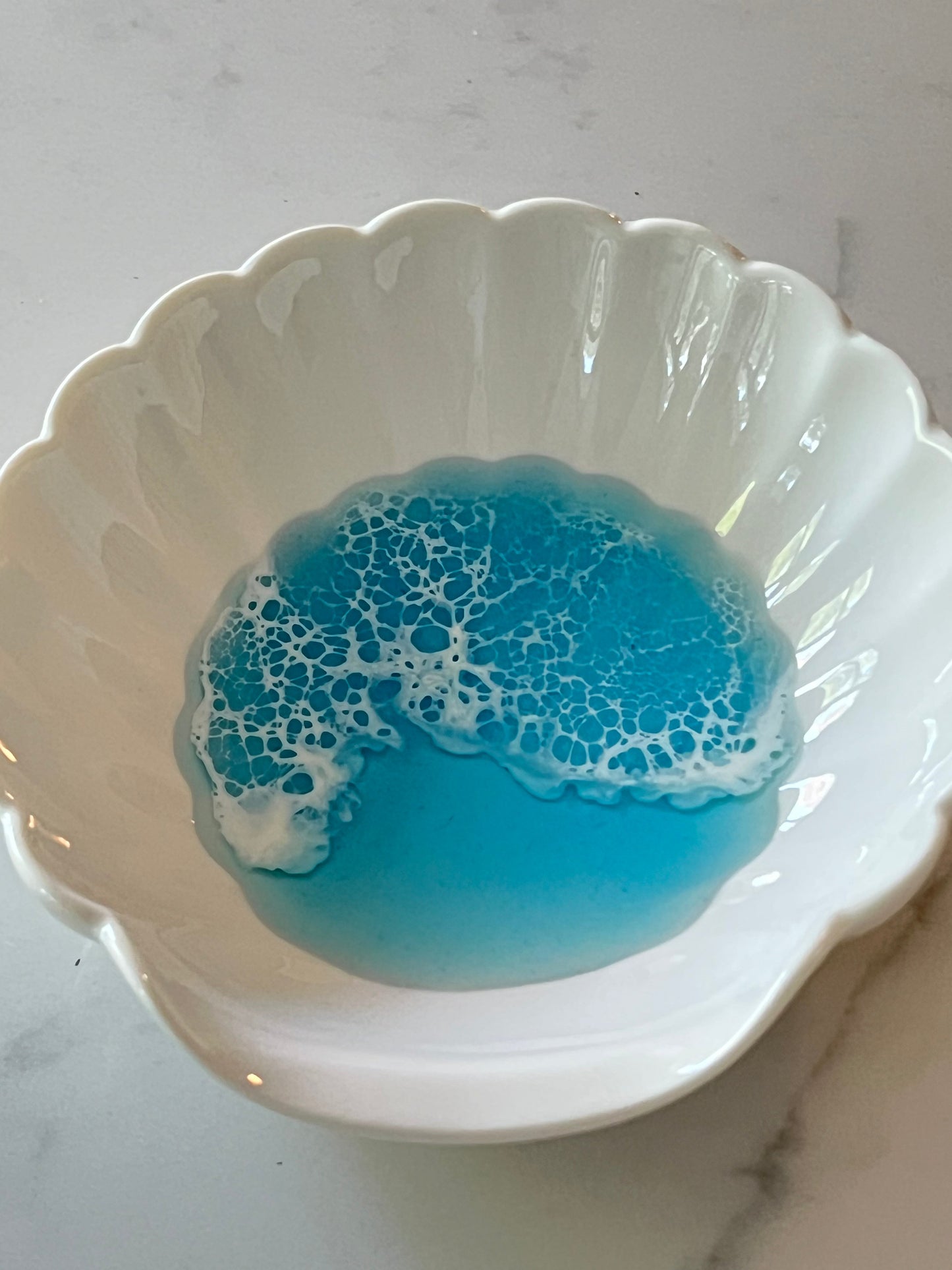 Sea shell ocean trinket dish
