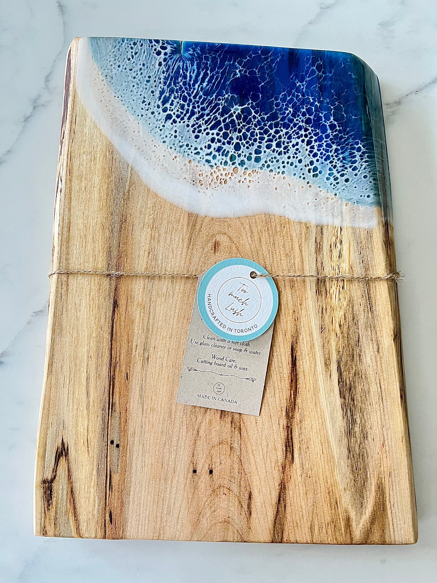 Ocean resin cheese board