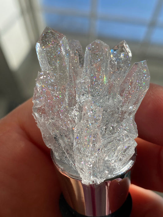 Crystal wine stopper
