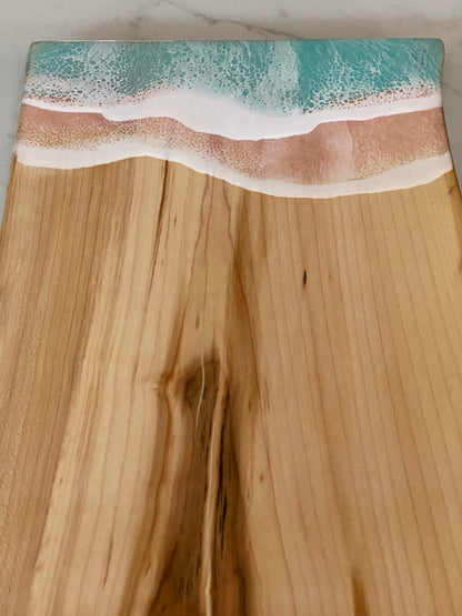 Blush and teal ocean 🌊 charcuterie board.