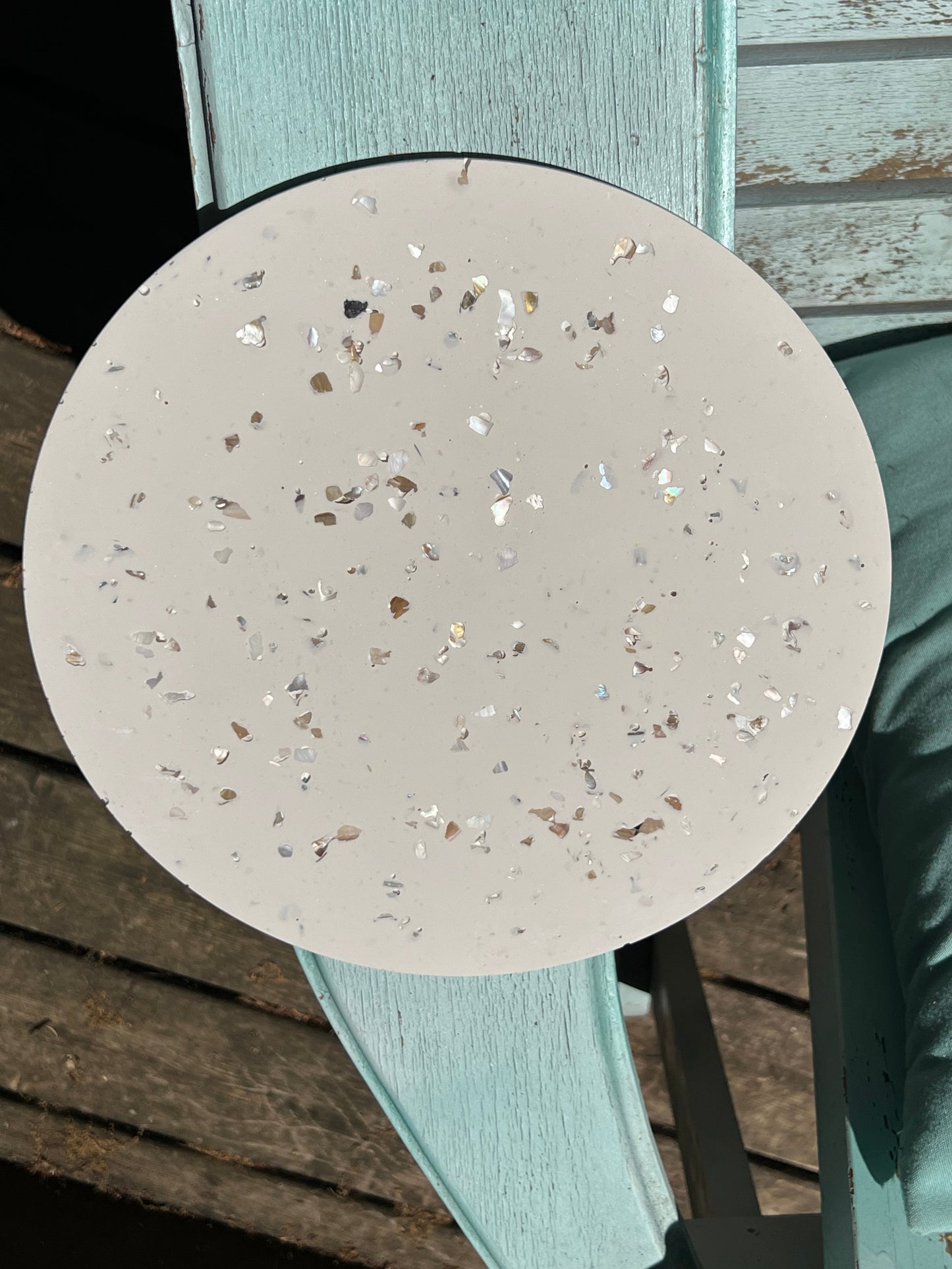Mother of Pearl concrete like tray