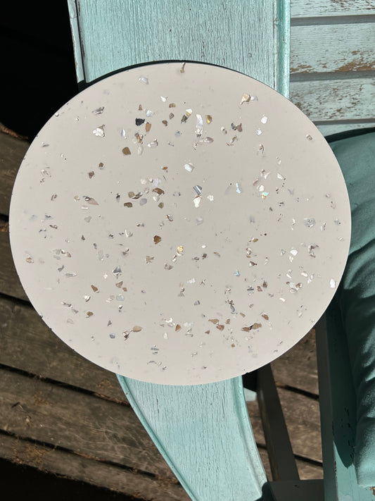 Mother of Pearl concrete like tray