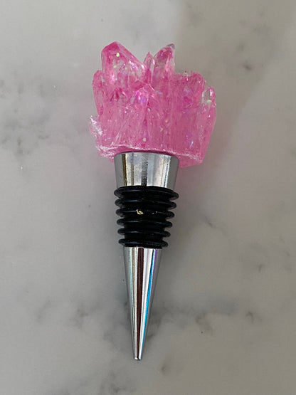 Crystal wine topper