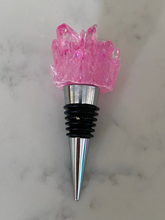 Crystal wine topper
