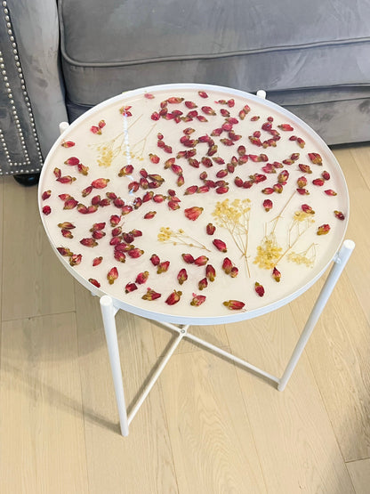 Rosebud resin table