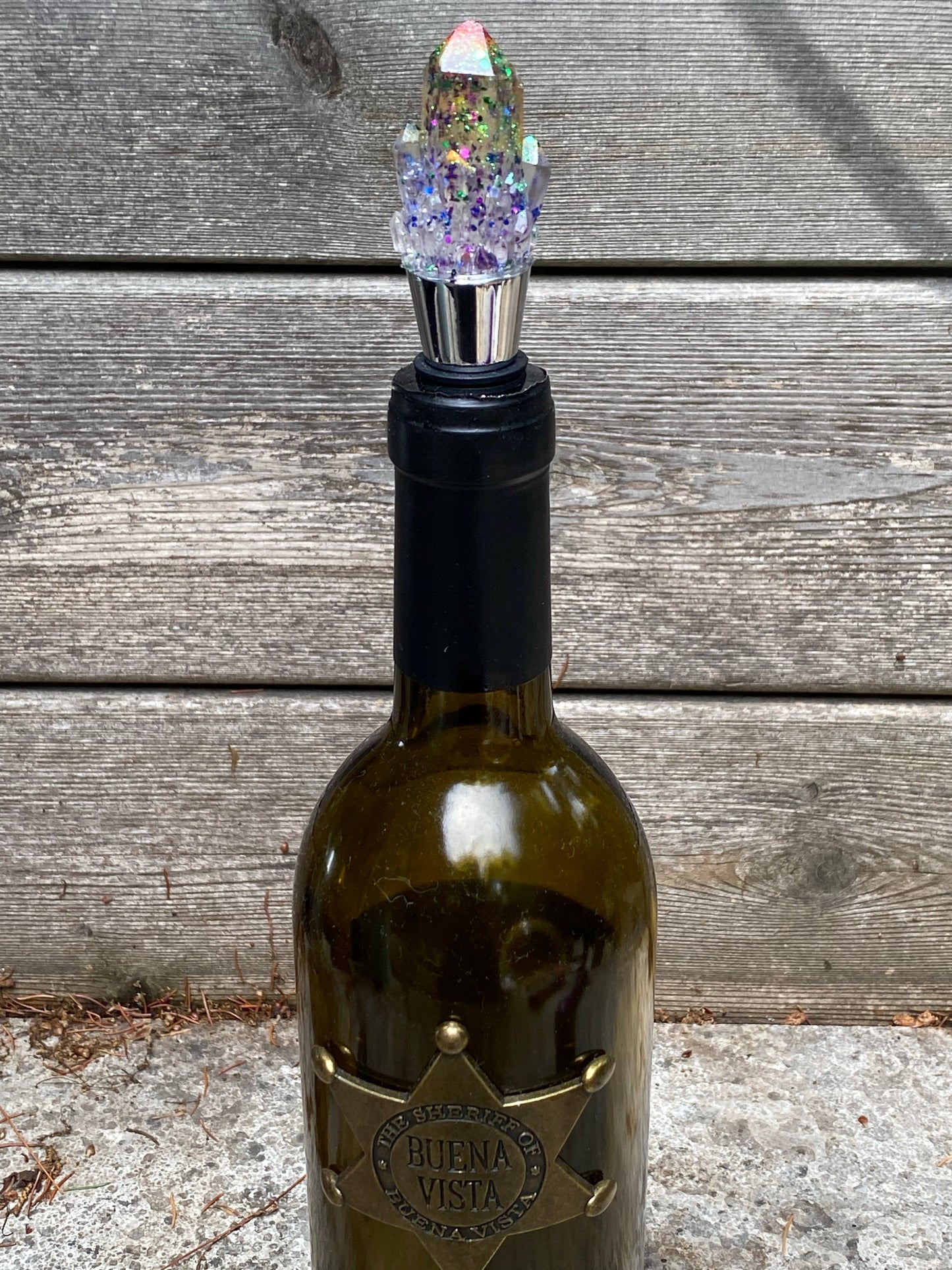 Crystal rainbow wine stopper! 🌈