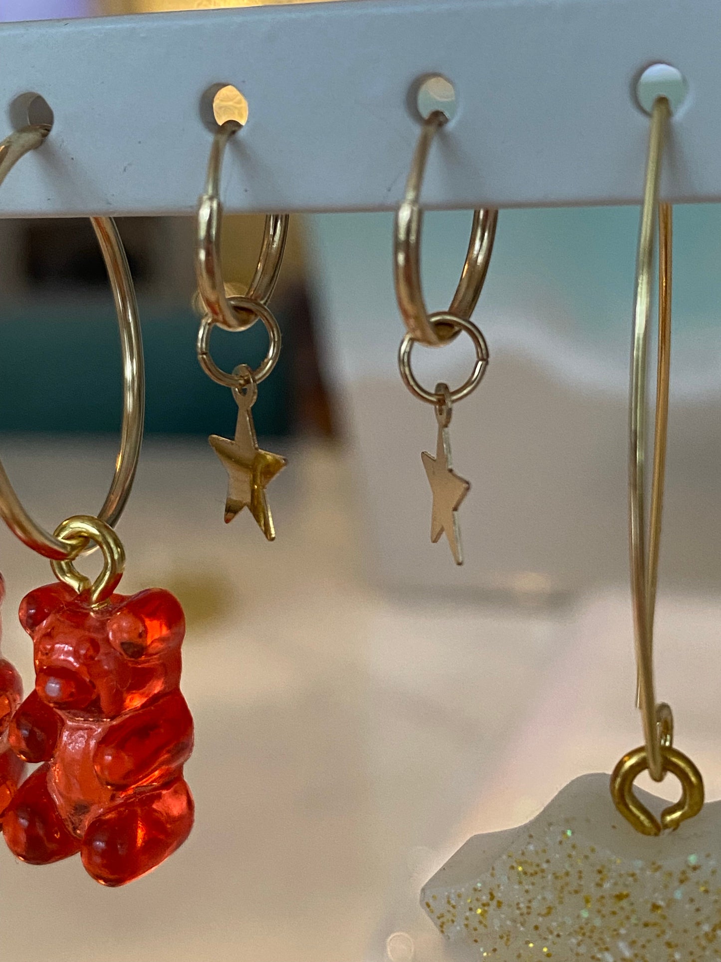 Gold filled Huggies with star charm ⭐️