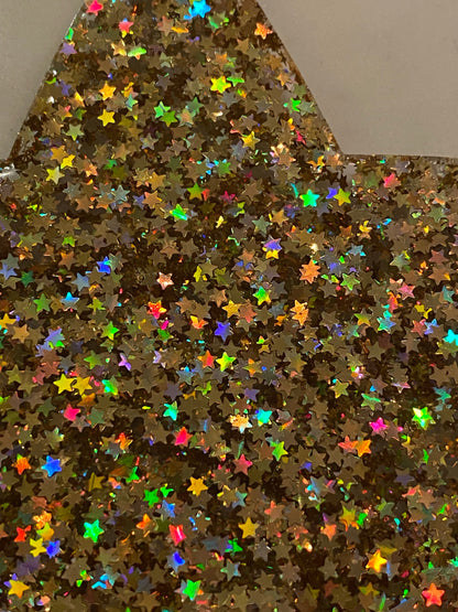 Christmas ornament - oversized gold star