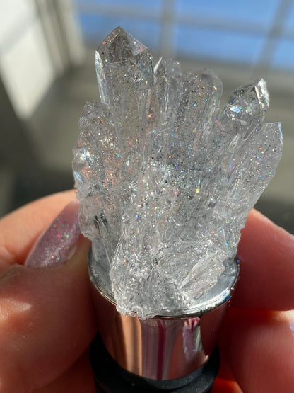 Crystal wine stopper