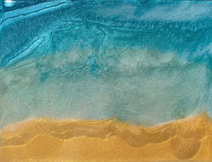 Art Piece - Ocean Panel - Metallic
