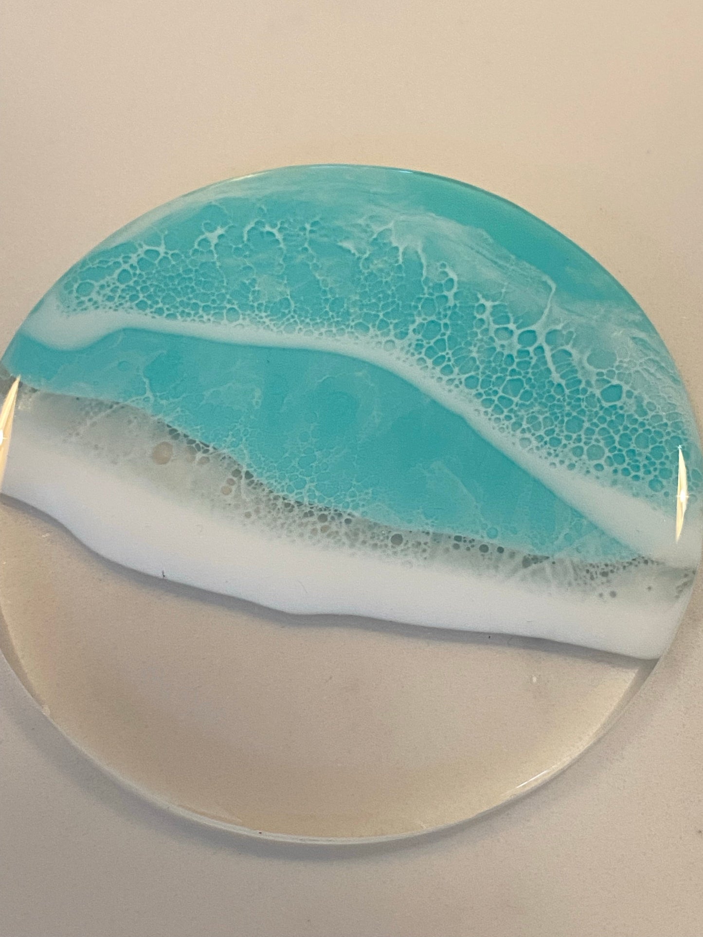 Ocean on acrylic coasters