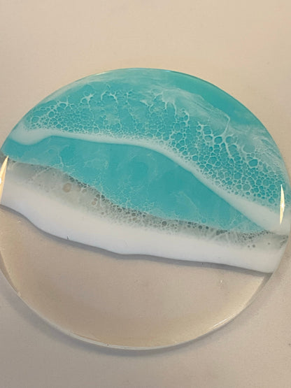 Ocean on acrylic coasters