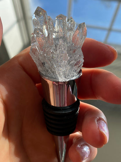 Crystal wine stopper