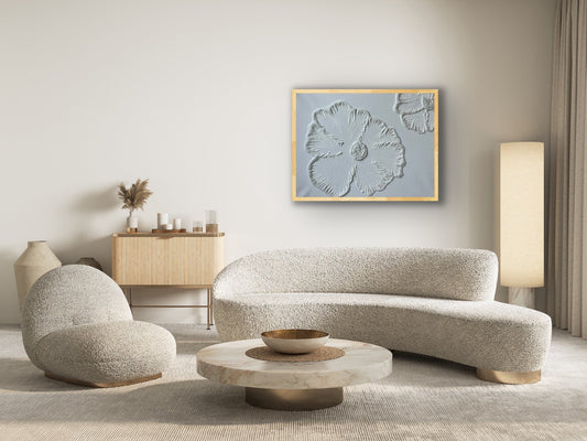 Flower textured art