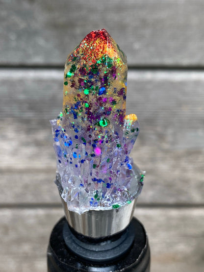 Crystal rainbow wine stopper! 🌈