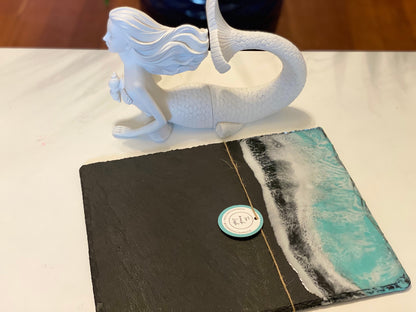 Ocean 🌊 slate cheese board. 🧀