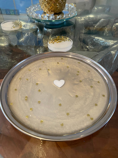 Stainless steel resin serving tray!