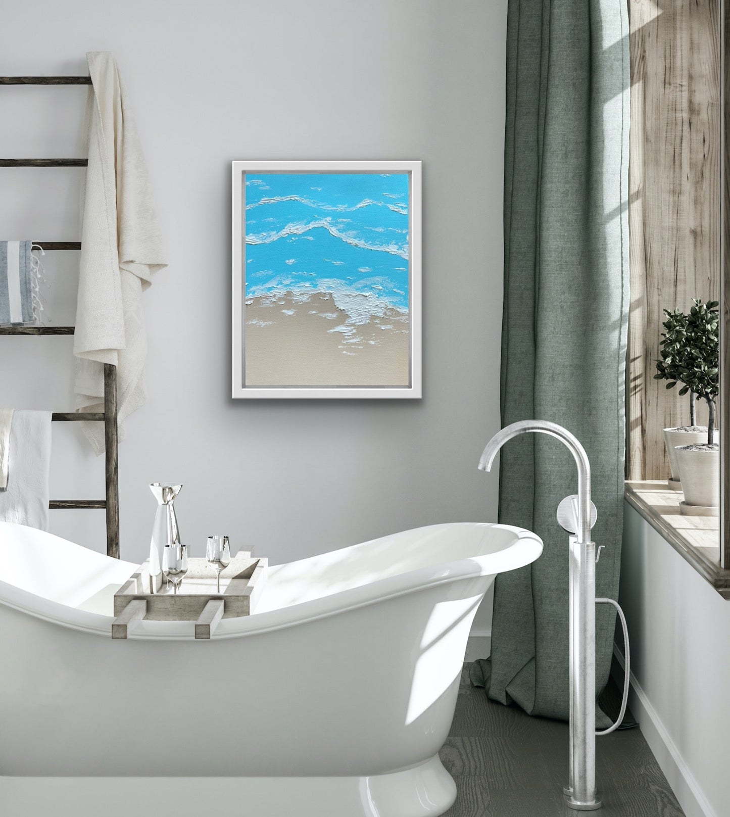 Ocean textured art