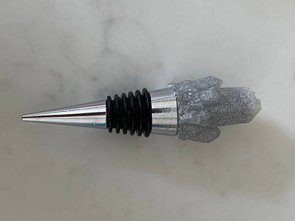 Crystal wine topper