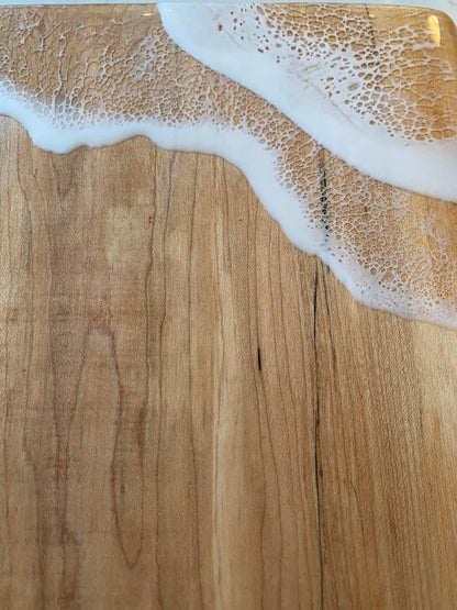 Ocean waves 🌊 on reclaimed spalted maple.