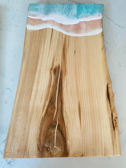 Blush and teal ocean 🌊 charcuterie board.