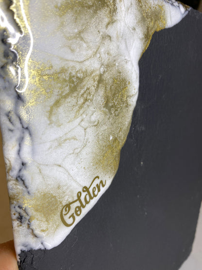 Slate “Stay Golden” ✨cheese board