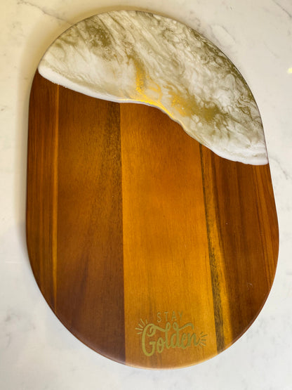 ✨”Stay Golden”✨ Acacia wood board