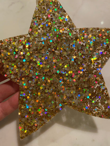 Christmas ornament - oversized gold star