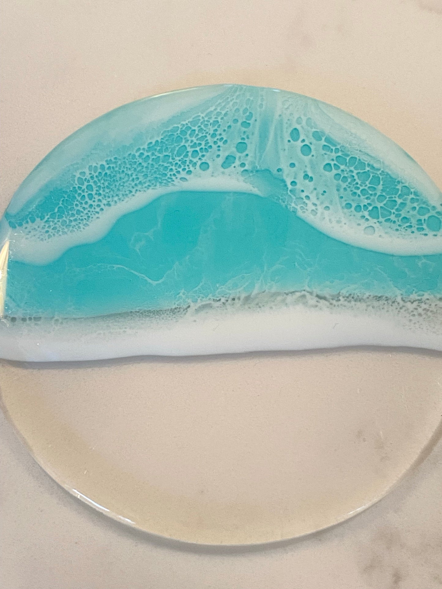 Ocean on acrylic coasters