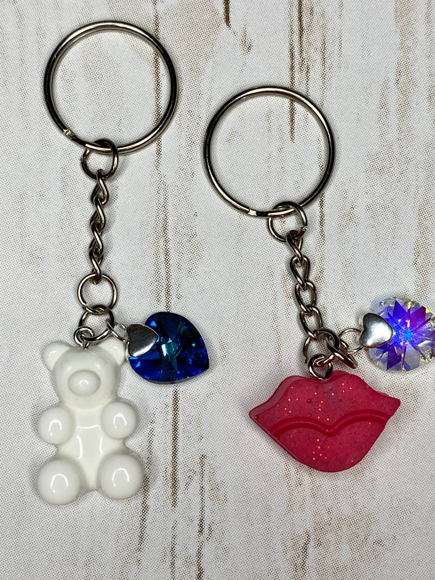Keychains with added Swarovski charm (while supplies last!)