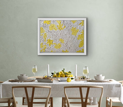 Floral textured art