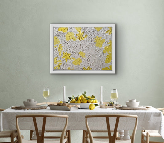 Floral textured art