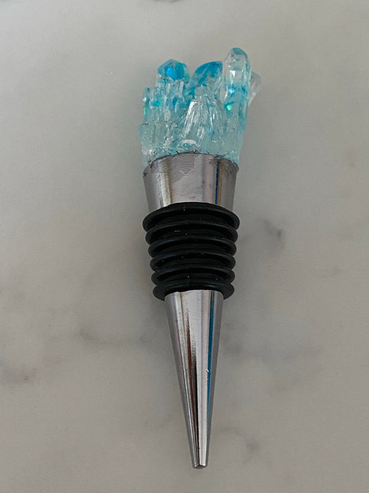 Crystal wine topper