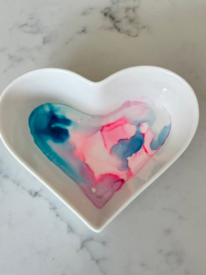 Heart ceramic bowl