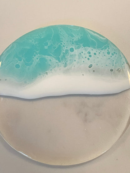 Ocean on acrylic coasters