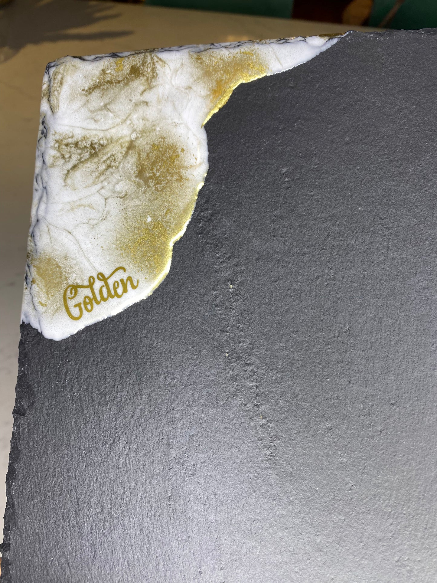 Slate “Stay Golden” ✨cheese board