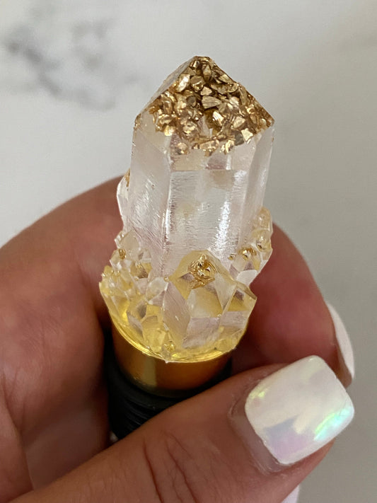 Crystal wine topper