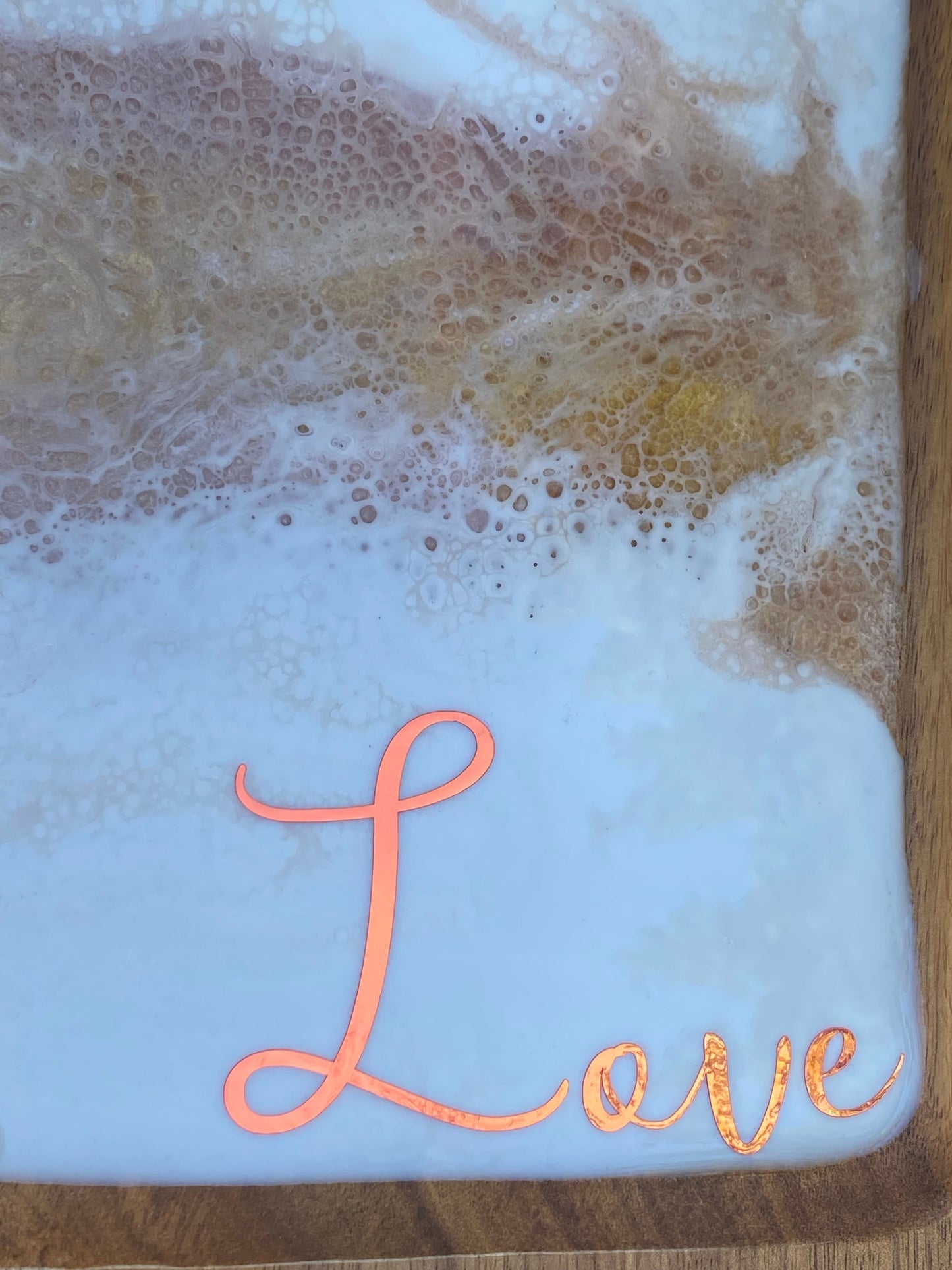 Blush and Gold Resin tray
