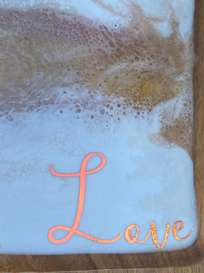 Blush and Gold Resin tray