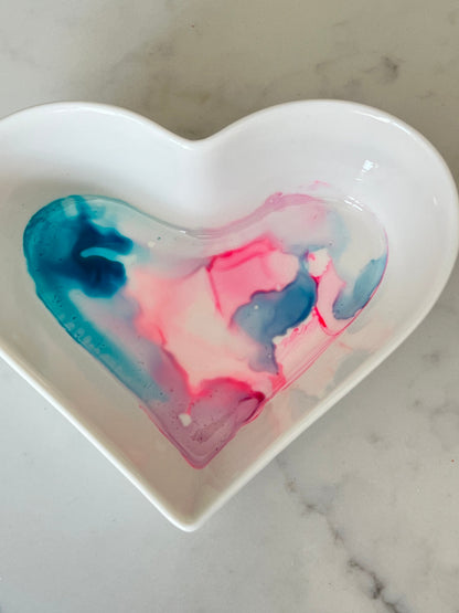 Heart ceramic bowl