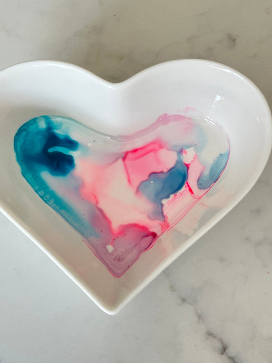 Heart ceramic bowl